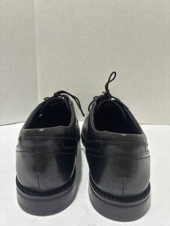 Clark Unstructured Men\'s Dresslite Cap Toe Oxford color black size 11.5